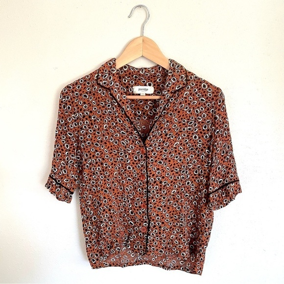 Porridge | Anthropologie | button down short sleeve tee - Picture 1 of 7